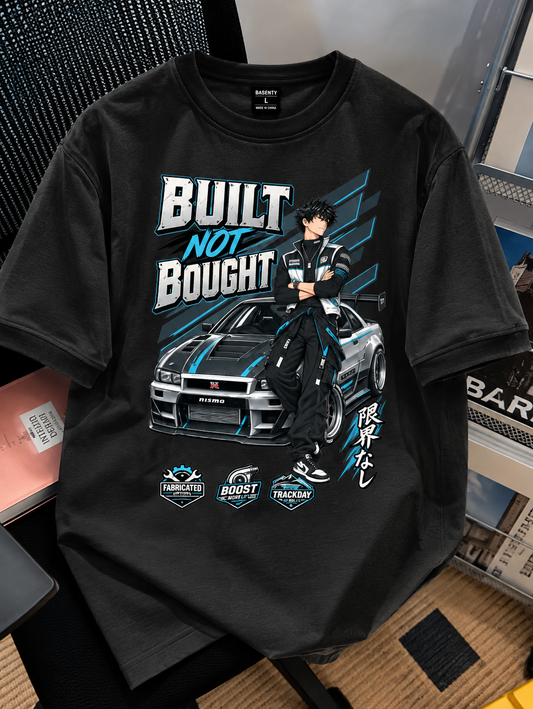 Built Not Bought Oversized Streetwear T-Shirt | 240 GSM Heavyweight Cotton