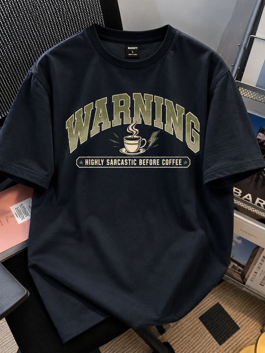 Warning- Oversized Classic T-Shirt