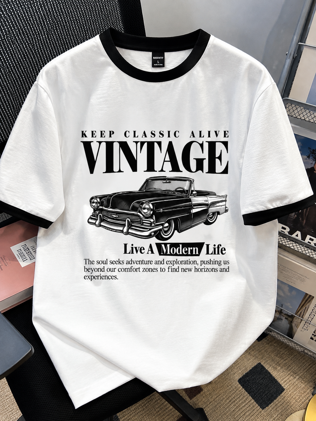 Vintage Classic Ringer Tee — Keep Classic Alive